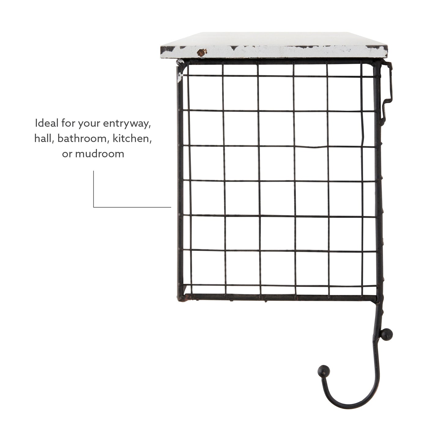 Étagère murale à 4 casiers