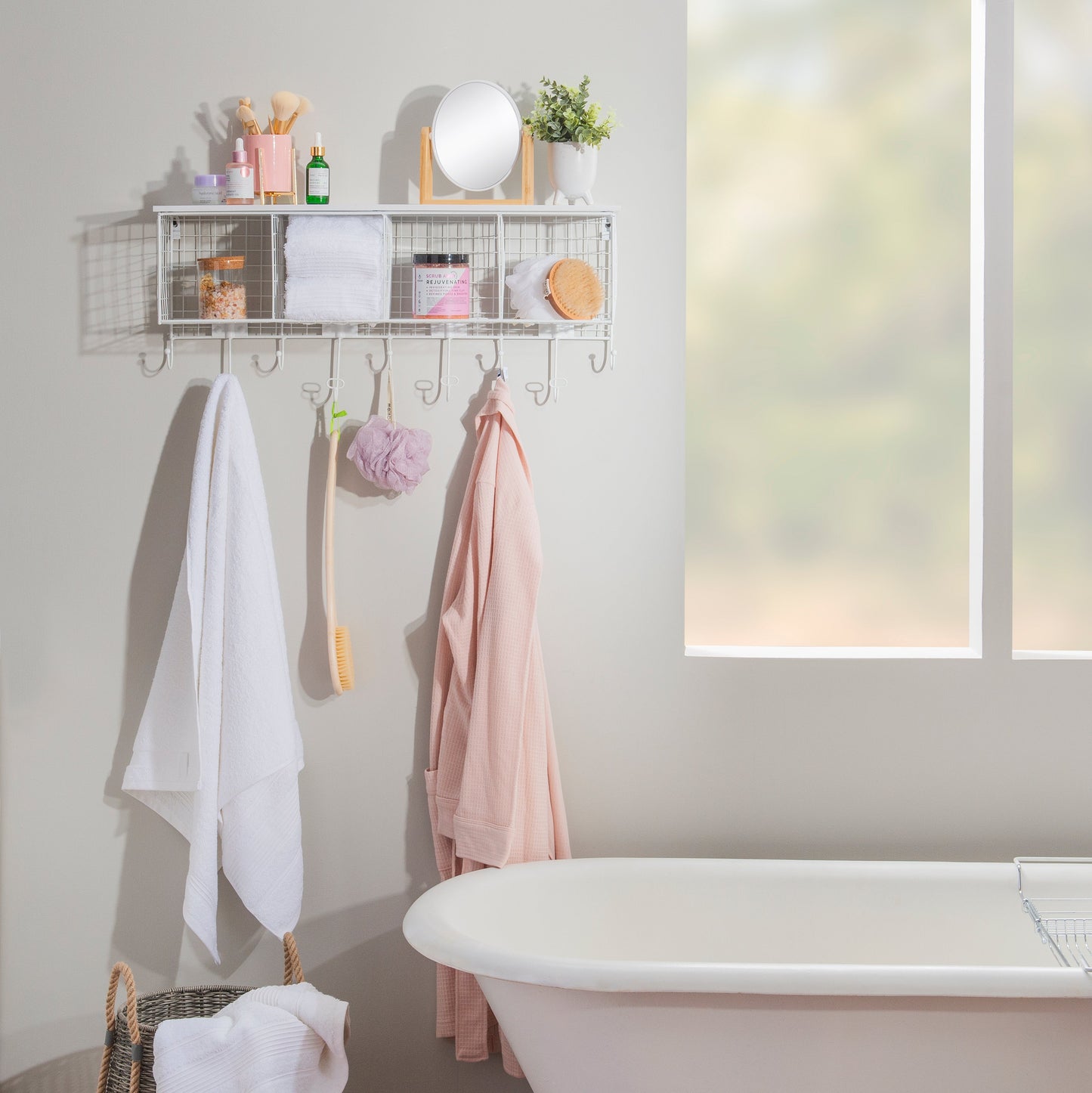 Étagère murale à 4 casiers