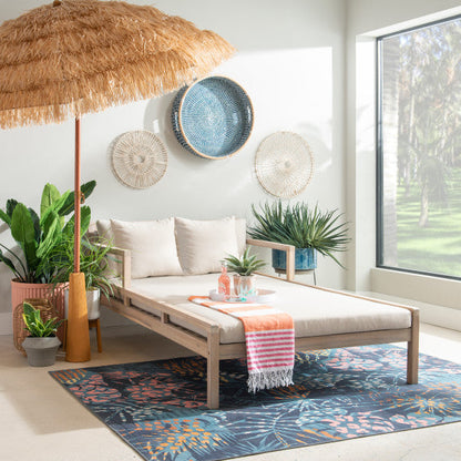 Chaise longue double d'extérieur Svana beige