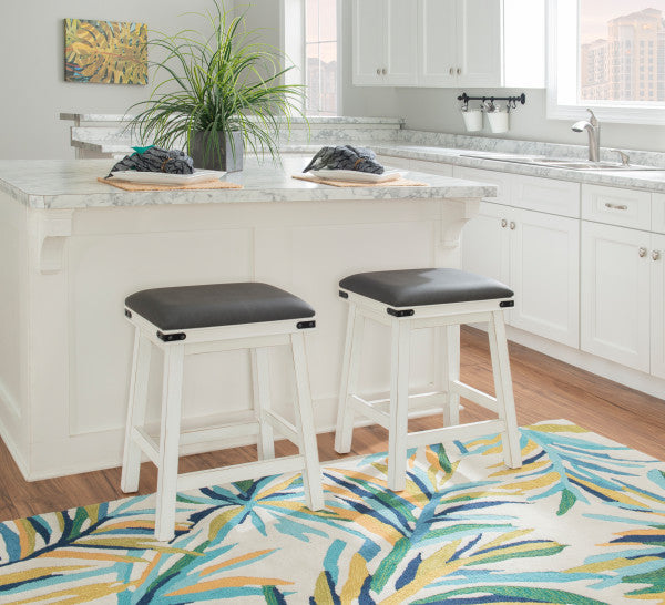 Tabouret blanc Milligan