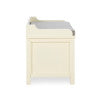 Banc de rangement Shirley blanc antique