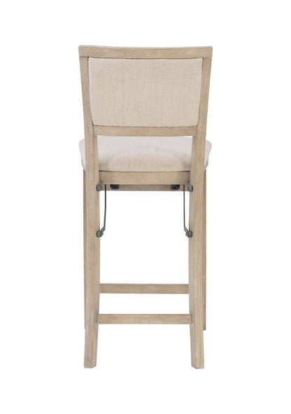 Tabouret de bar pliant Keira avec dossier rembourré