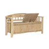 Banc de rangement en acacia