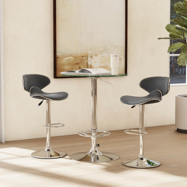 Ensemble Beldon 3 pièces en similicuir noir