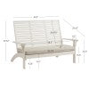 Banc Kaiko blanc avec coussin
