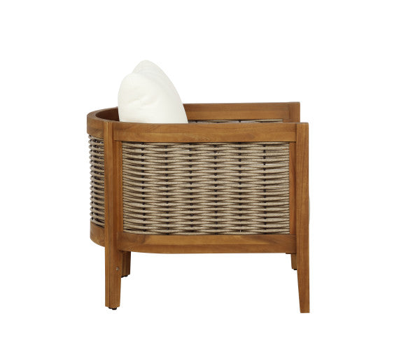 Fauteuil club d'extérieur St. Lucia marron