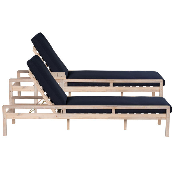 Ensemble de chaises longues 3 pièces Svana Blue