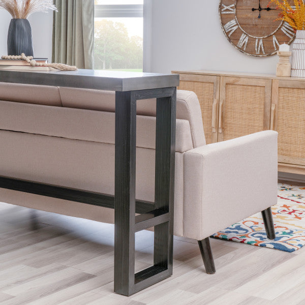 Ensemble de 5 pièces comprenant un canapé, un bar et 4 tabourets Haywood