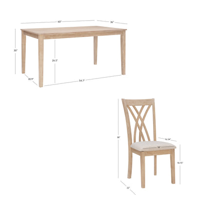 Ensemble de salle à manger Starla 7 pièces