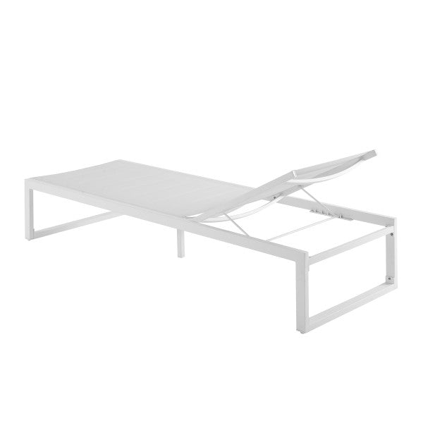 Chaise longue Alora en aluminium