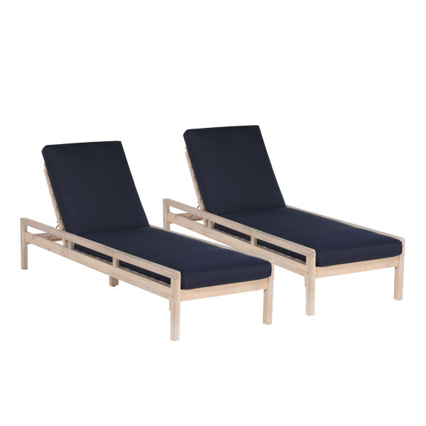 Ensemble de chaises longues Svana simple ou double
