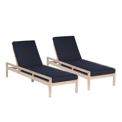 Ensemble de chaises longues Svana simple ou double