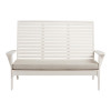 Banc Kaiko blanc avec coussin