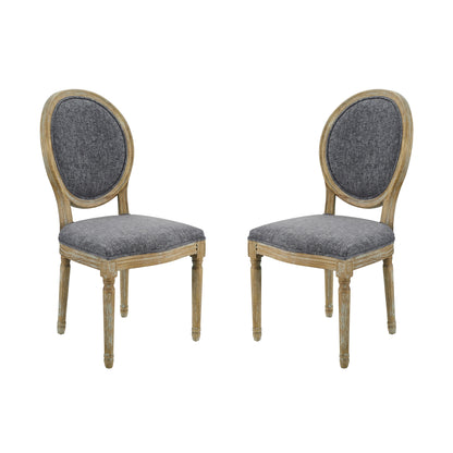 Chaise Shiraz à dossier ovale (lot de 2)