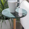 Table à boissons Ayleen Green Marble Gold