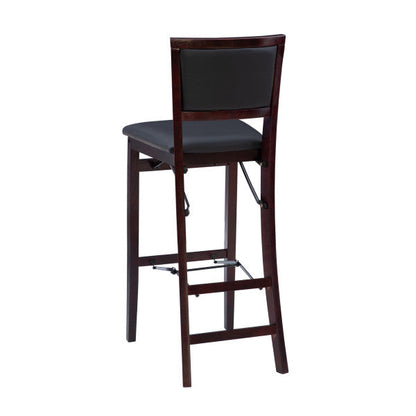 Tabouret de bar pliant Keira avec dossier rembourré