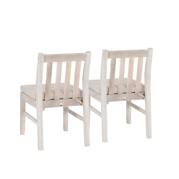 Chaises de salle à manger d'extérieur Svana Natural (lot de 2)
