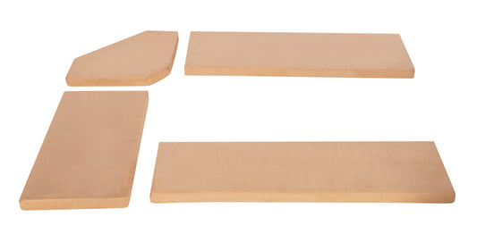 Ensemble de coussins en microfibre beige Chelsea