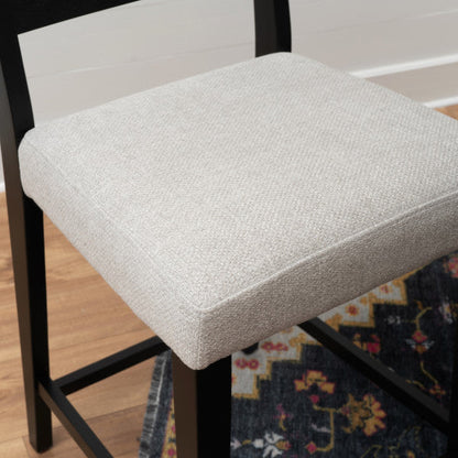 Ensemble de comptoir 3 pièces rembourré noir Cosgrove