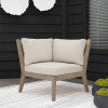 Fauteuil d'angle Svana beige ou marine