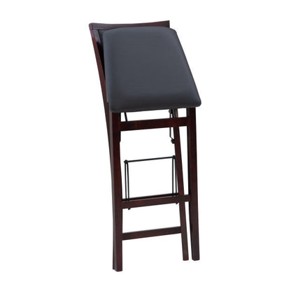 Tabouret de bar pliant Keira avec dossier rembourré