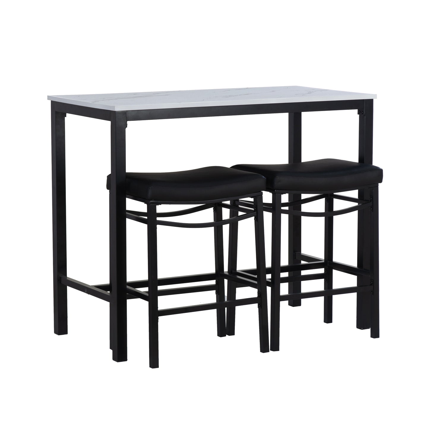 Ensemble Betty 3 pièces en similicuir effet marbre