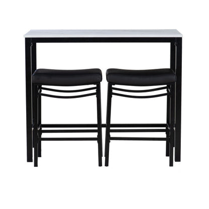 Ensemble Betty 3 pièces en similicuir effet marbre