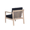 Ensemble de 5 chaises d'appoint bleues Svana