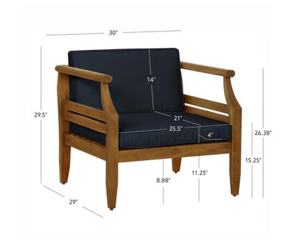 Fauteuil club d'extérieur Corolla