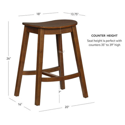 Tabourets de bar sans dossier Cappy (lot de 2)