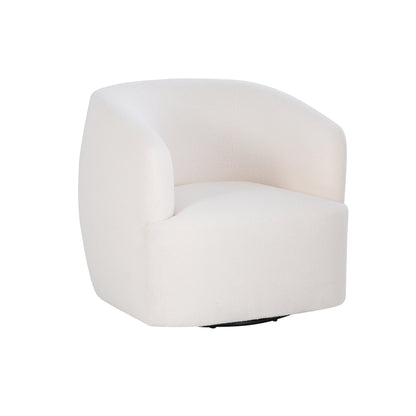 Fauteuil pivotant Skyler White Sherpa