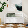 Banc de rangement blanc Laredo