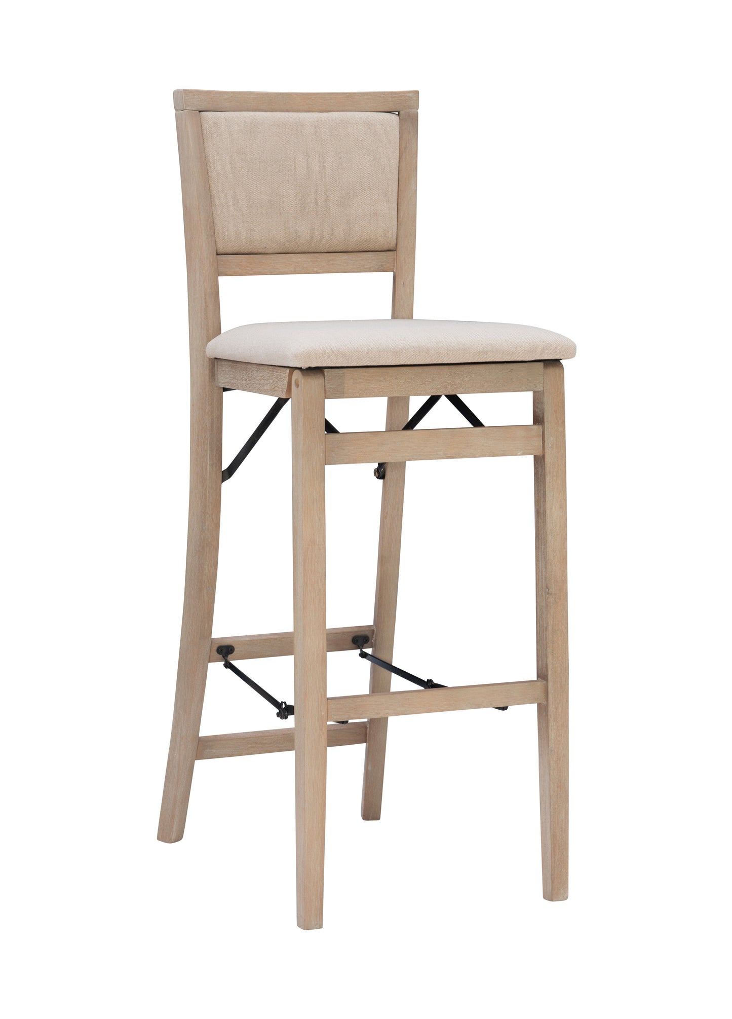 Tabouret de bar pliant Keira avec dossier rembourré