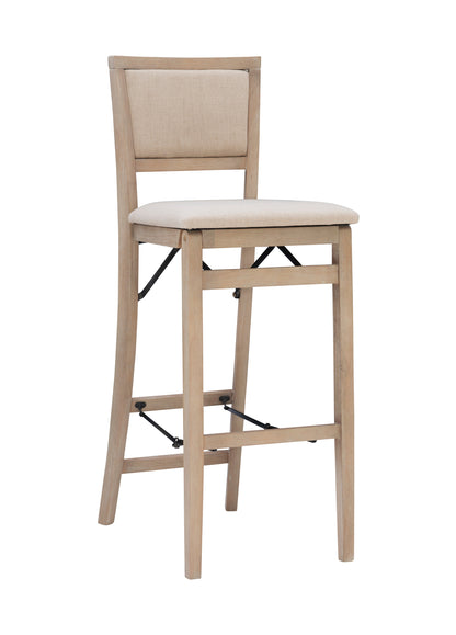 Tabouret de bar pliant Keira avec dossier rembourré