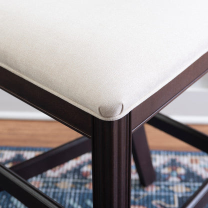Tabouret de comptoir rembourré Jax Brown (ensemble de 2)