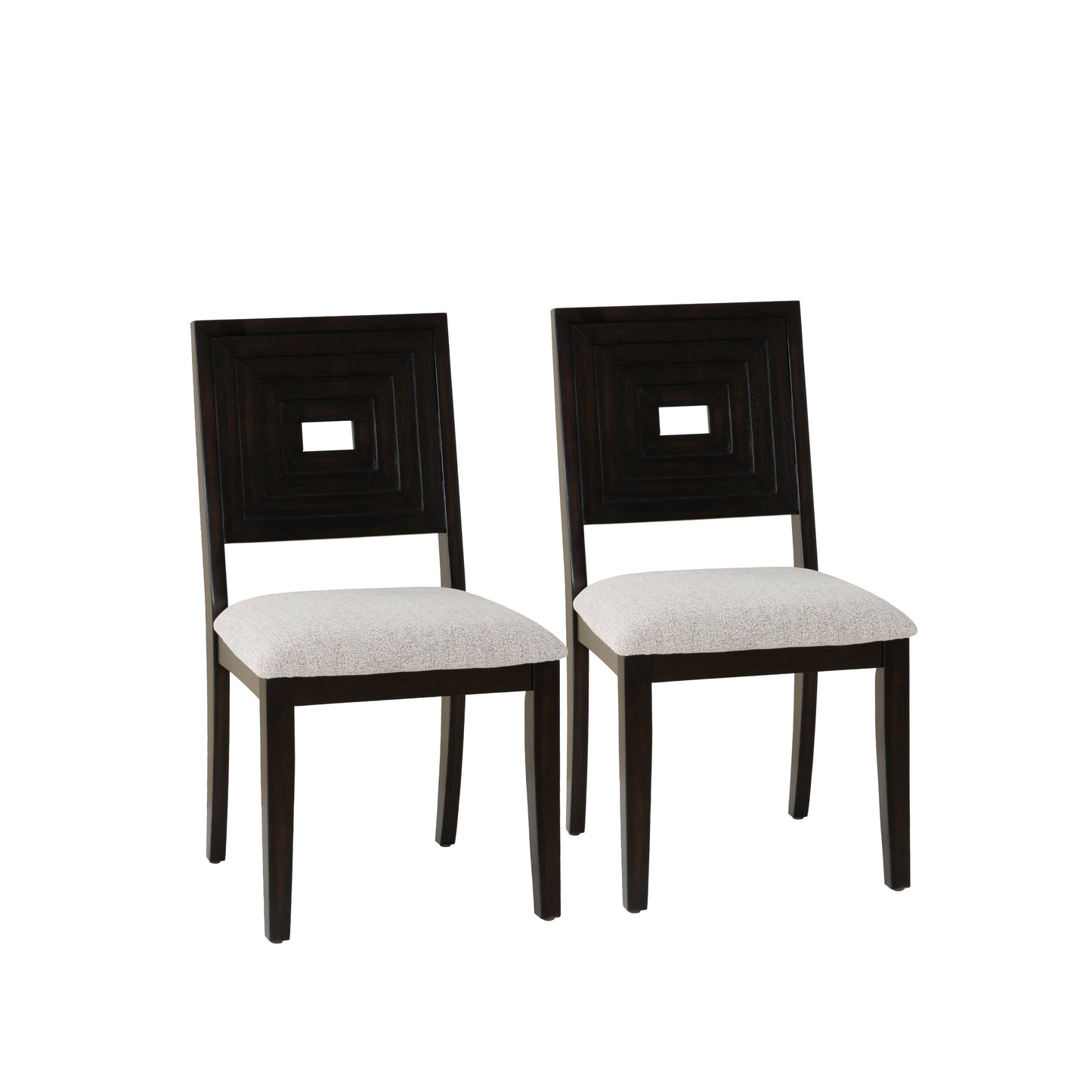 Chaise d'appoint Ingram noire (lot de 2)