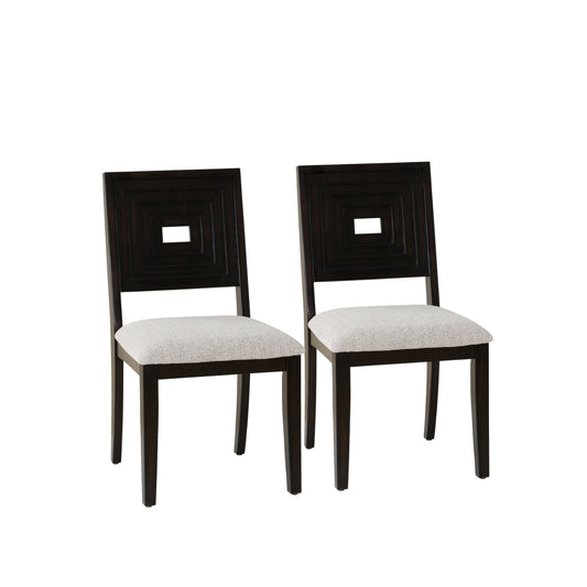 Chaise d'appoint Ingram noire (lot de 2)