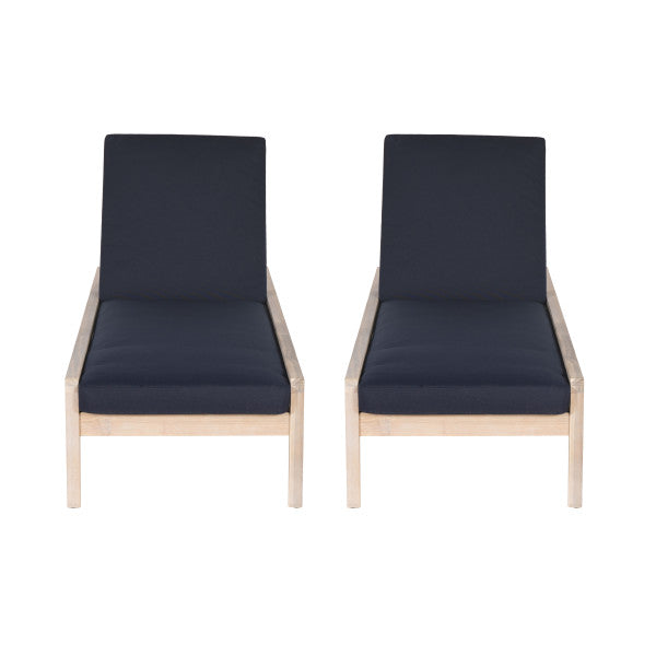 Ensemble de chaises longues Svana simple ou double