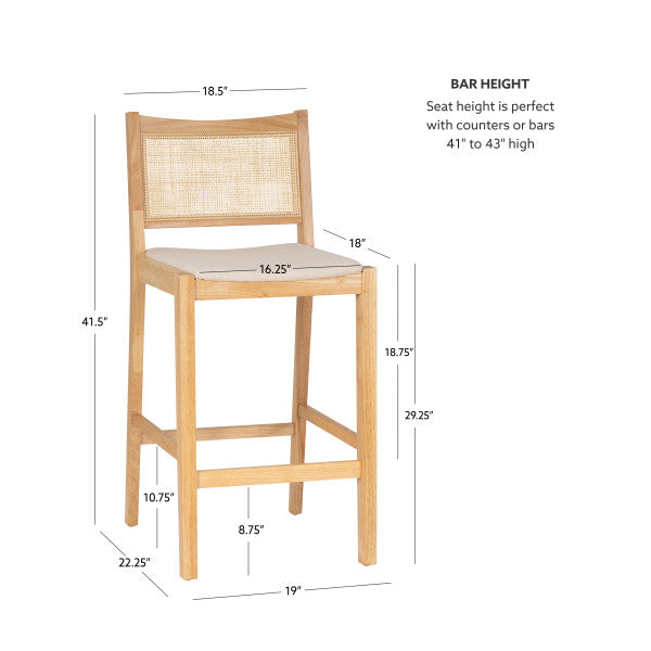 Tabourets Beaux en rotin (lot de 2)