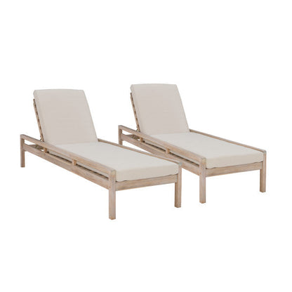 Ensemble de chaises longues Svana simple ou double
