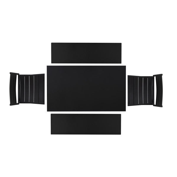 Ensemble de salle à manger d'extérieur 5 pièces Alora en aluminium