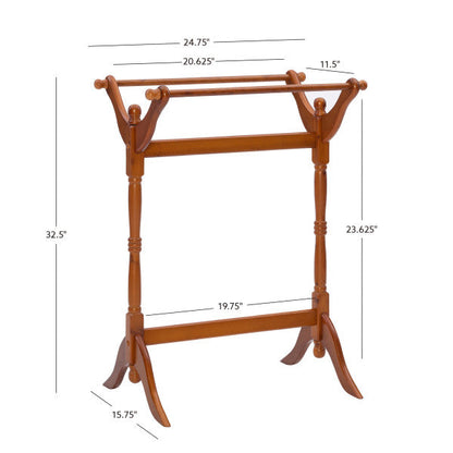 Porte-couvertures en chêne Boone