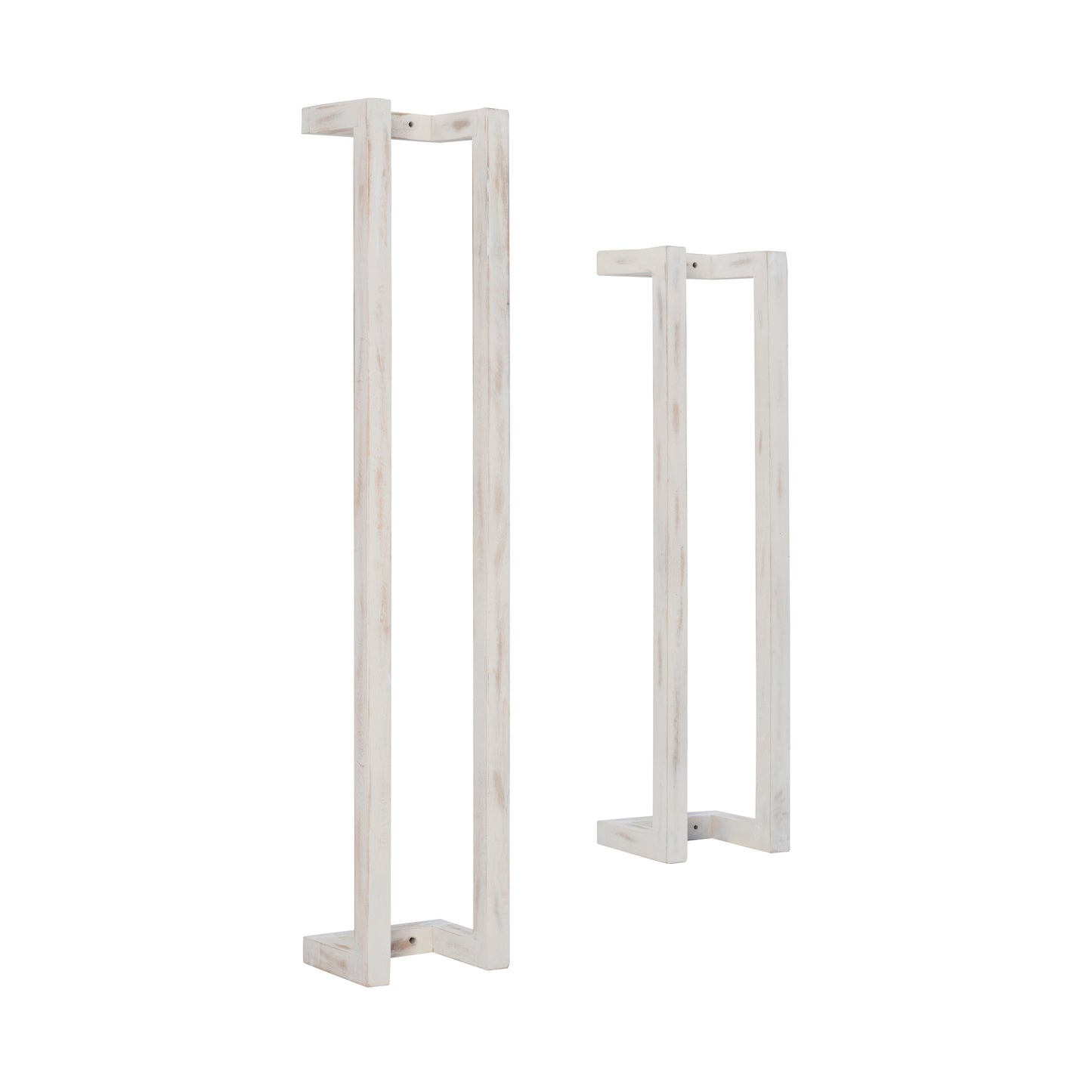 Porte-serviettes en bois blanc Troy (lot de 2)