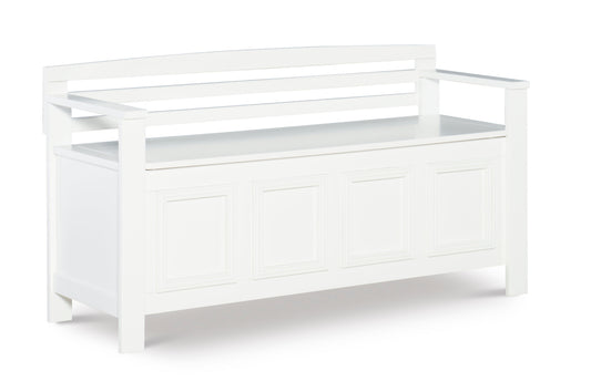 Banc de rangement blanc Laredo
