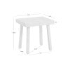 Table d'appoint en aluminium Alora