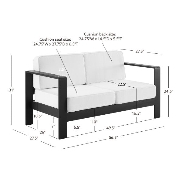 Canapé d'extérieur 2 places Key Largo