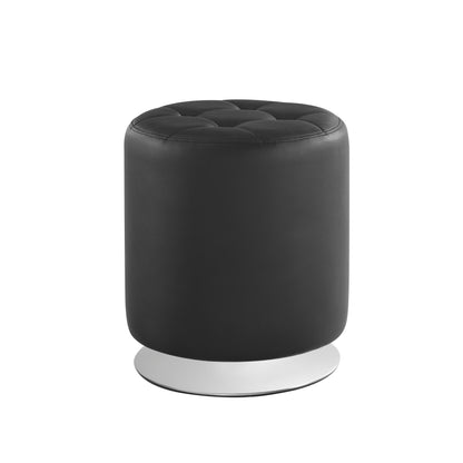 Pouf pivotant Saylor noir