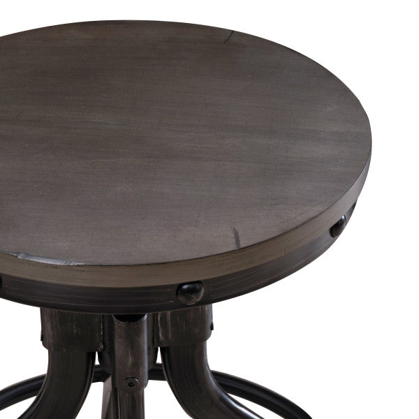 Ensemble table de bar ronde Haywood 5 pièces avec tabourets réglables