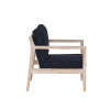 Ensemble de 5 chaises d'appoint bleues Svana
