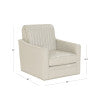 Fauteuil pivotant Carter en similicuir